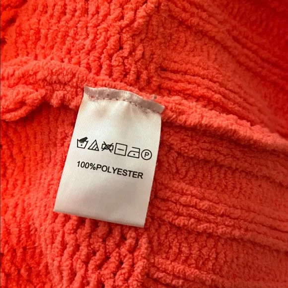 Philosophy Vibrant Coral Mock Neck Sweater - Picture 7 of 7